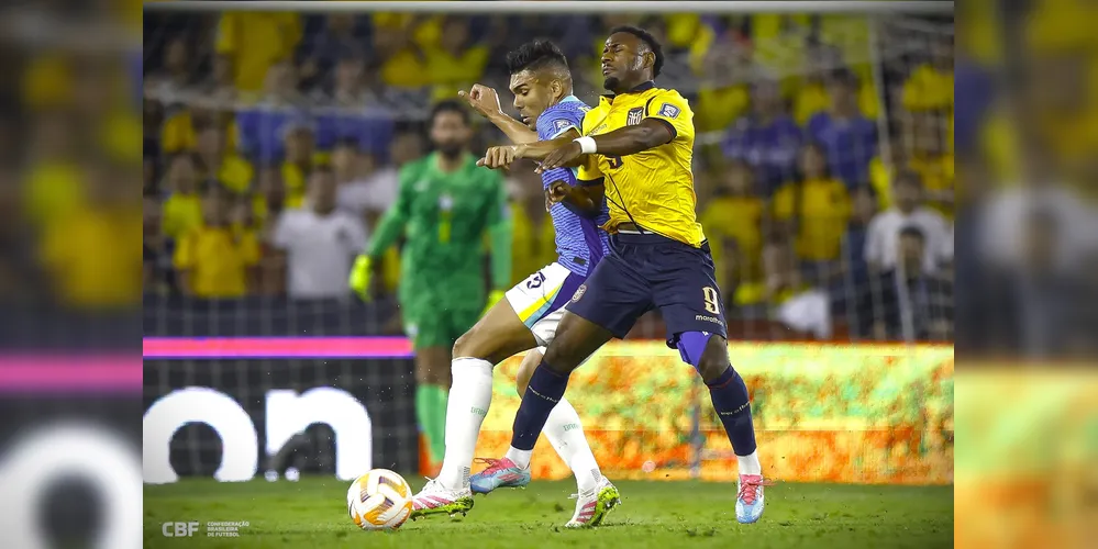 Casemiro, que retornou à Seleção nesta noite, teve importante papel defensivo contra o ataque equatoriano