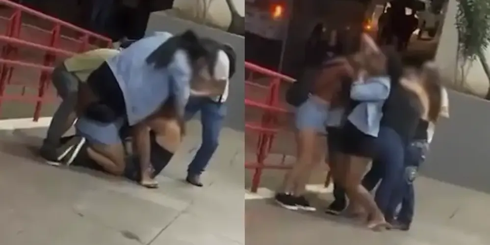 O episódio ocorreu na rua Cambé e foi registrado por estudantes que presenciaram a cena