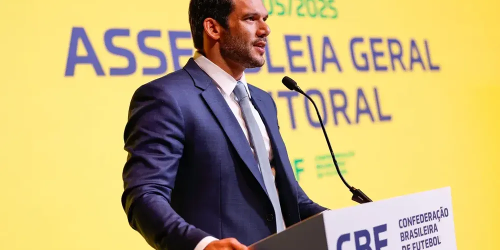 Novo presidente eleito da CBF, Samir Xaud