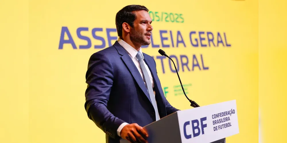 Novo presidente eleito da CBF, Samir Xaud