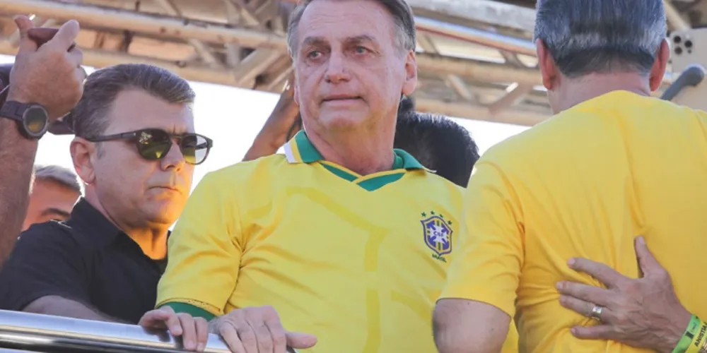 Ex-presidente chegou no ato por volta das 16h