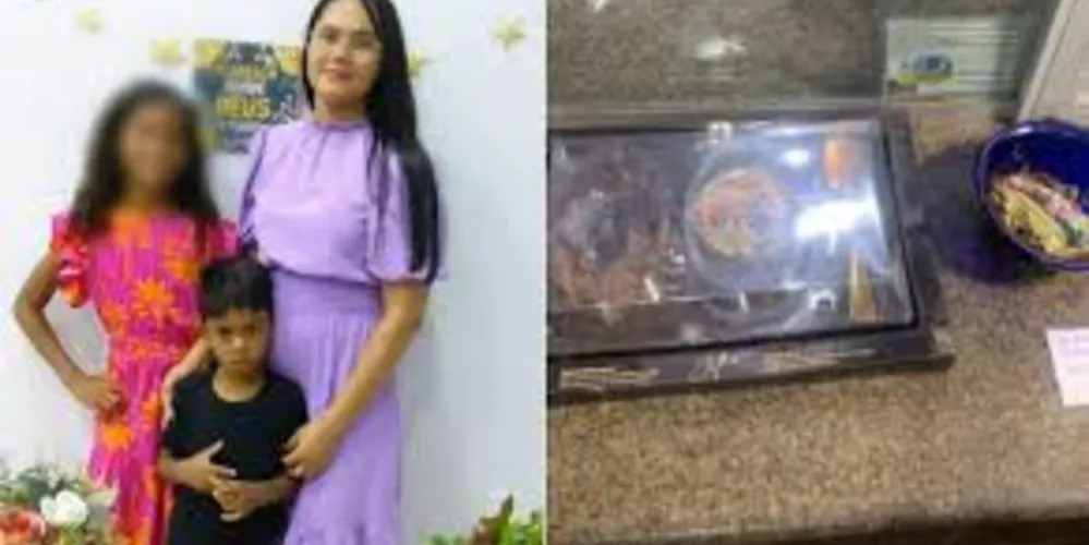 Ovo com chumbinho e o bilhete deixado pela suspeita