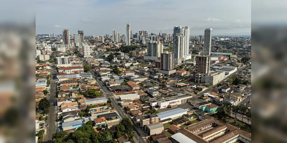 Vista aérea de Ponta Grossa