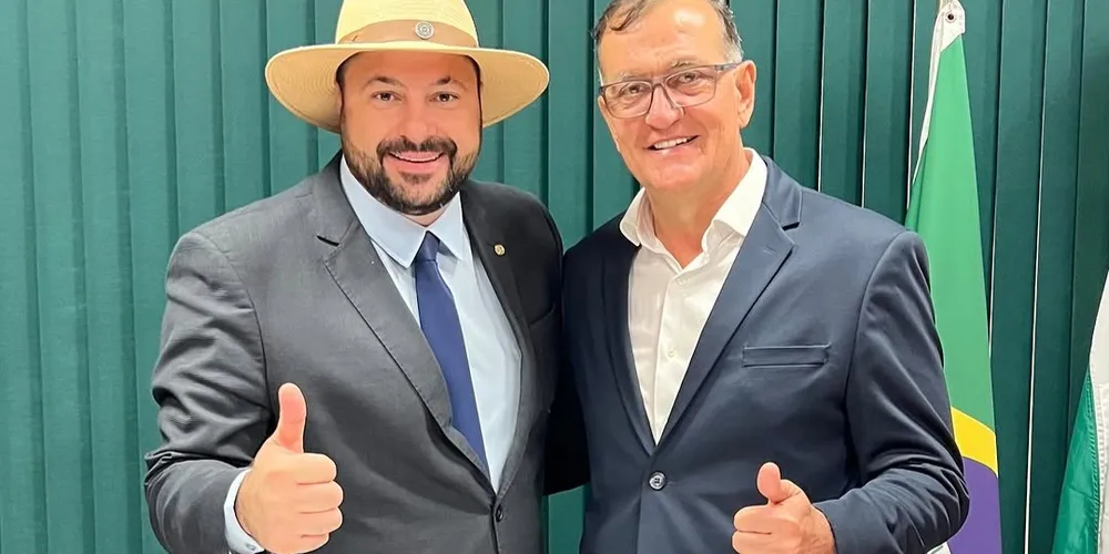 Geraldo Mendes e Rildo Leonardi estiveram reunidos