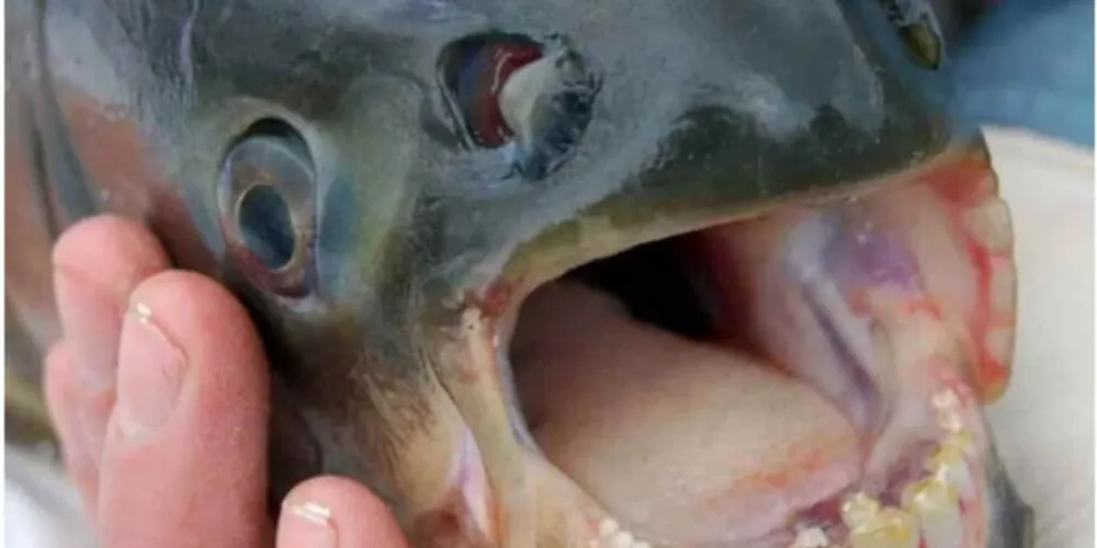 O animal se destaca pela sua arcada dentária