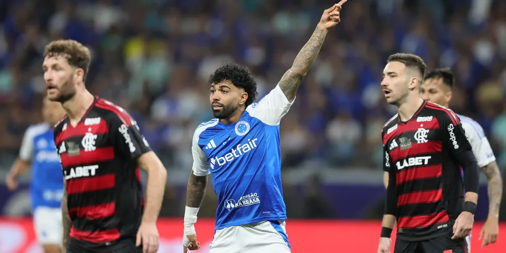 Gabigol marcou o gol da vitória do Cruzeiro.