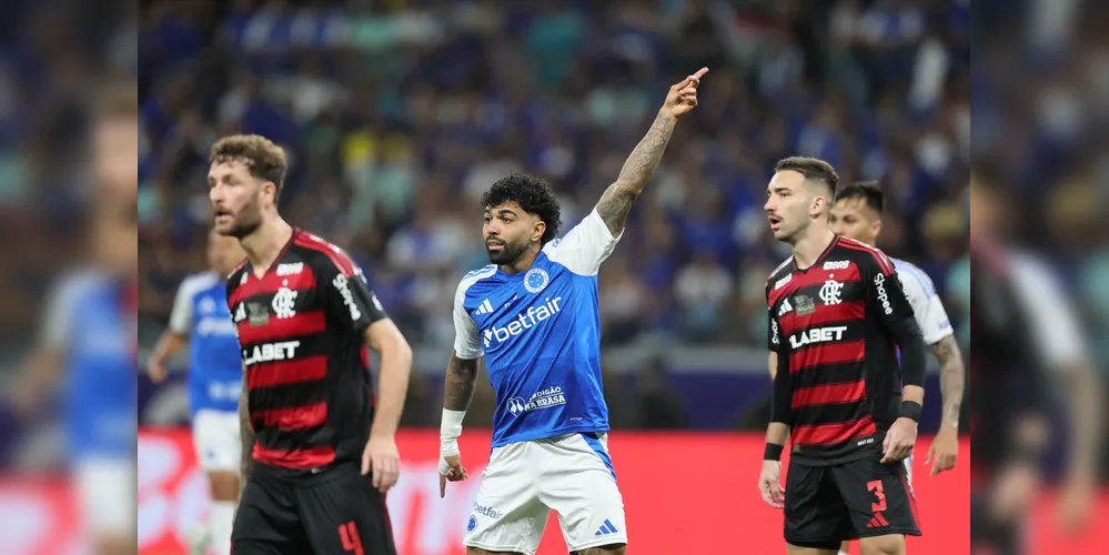 Gabigol marcou o gol da vitória do Cruzeiro.