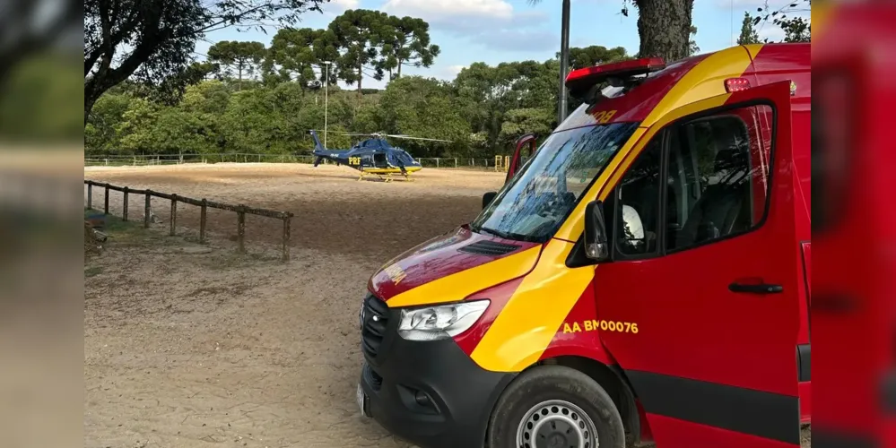 A jovem foi atingida nas costas