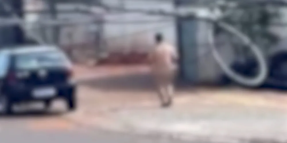 O flagra foi feito na rua Europa, no bairro Brasília, em Cascavel.