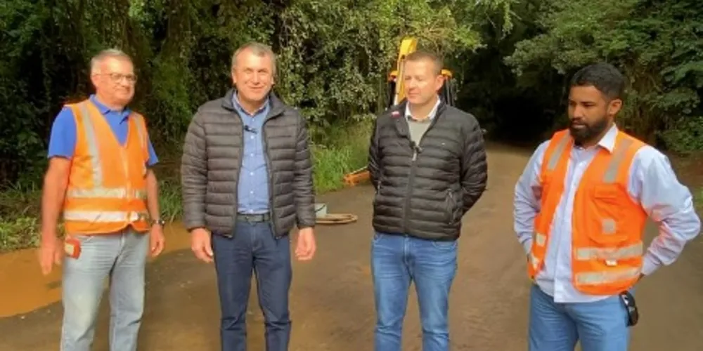 Irani Barros e Jan Potinho estiveram no local onde estão sendo realizados os estudos técnicos