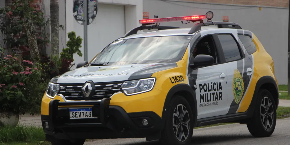 Uma equipe da Polícia Militar (PM) atendeu a ocorrência