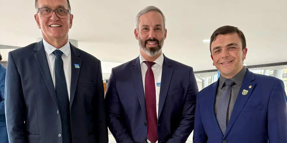 Da esquerda para a direita: Rildo Leonardi, Fabrício Galvão e Aliel Machado