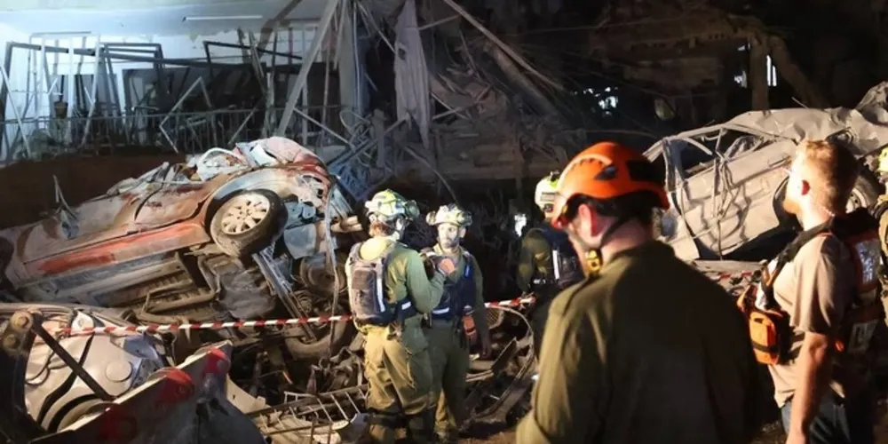 O ataque atingiu vários locais de Israel