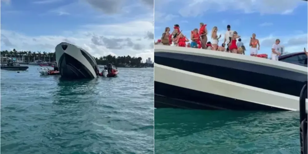 O motivo que levou o iate a afundar ainda não está claro