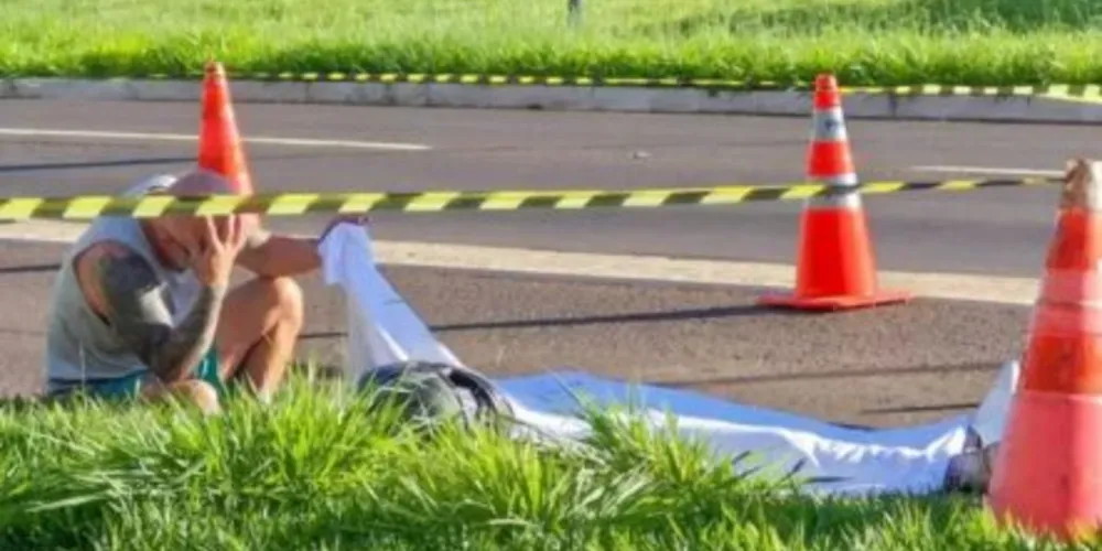 Acidente aconteceu na Avenida Duque de Caxias, em Campo Grande (MS)