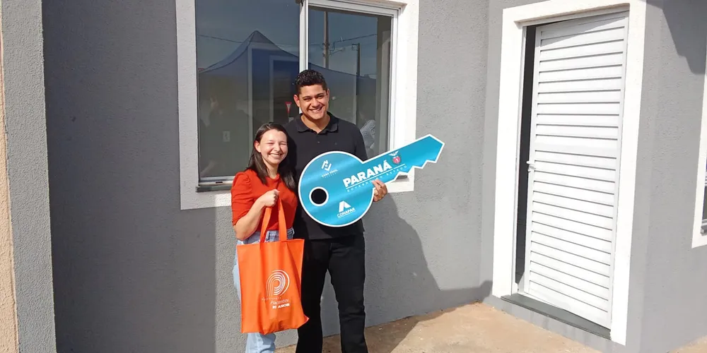 A entrega deste residencial marca uma nova fase de vida para 55 famílias do município de Palmeira, nos Campos Gerais