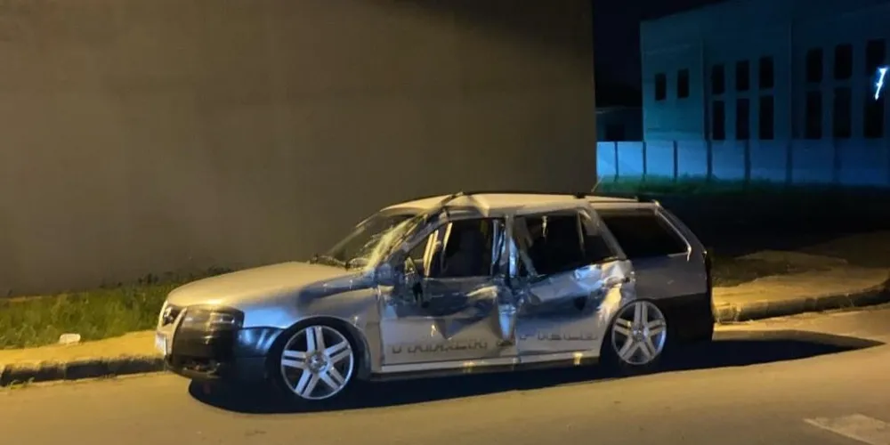 Com a colisão, houve 'Perda Total' no veículo, segundo a ocupante