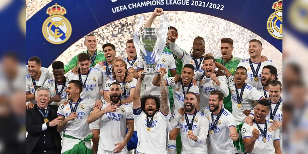 Imagem do 14º título de Champions League do Real Madrid