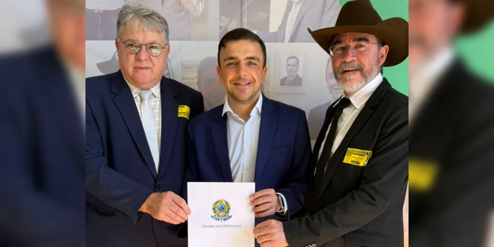 Altamir Sanson, Aliel Machado e José Ailton Vasco estiveram reunidos nesta segunda-feira (19)