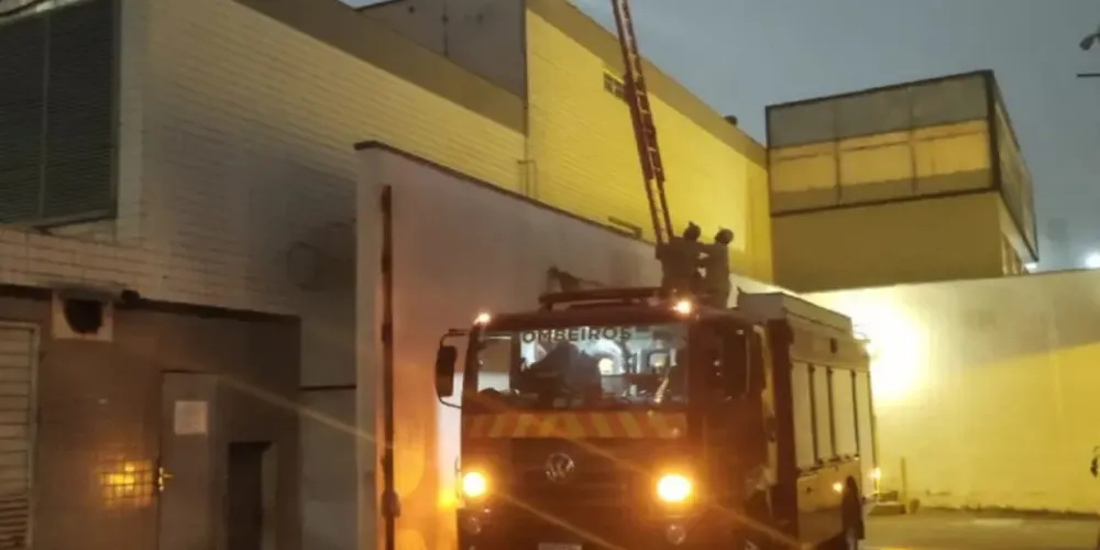 O Corpo de Bombeiros precisou resgatar o rapaz