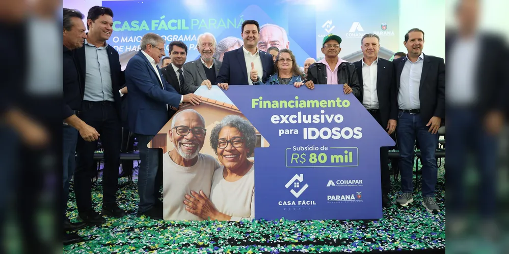 Paraná lança programa inédito no Brasil para idosos conquistarem o sonho da casa própria