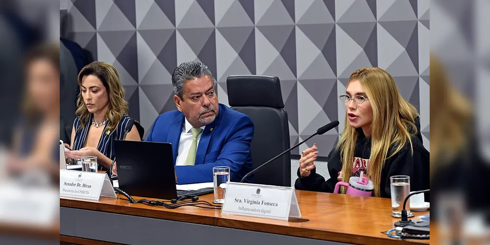 Virgínia falou à CPI como testemunha à pedido da relatora, Soraya Thronicke