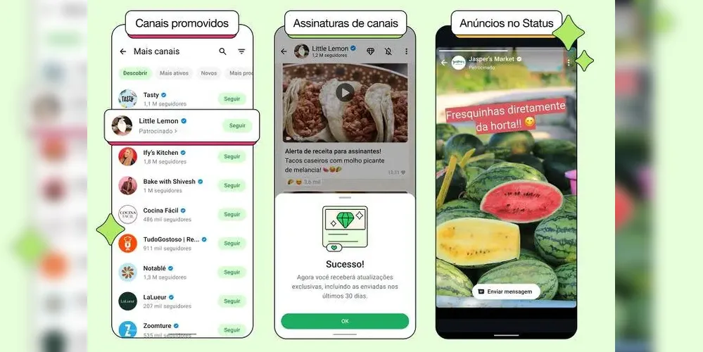 Anúncios passarão a aparecer na aba de “Status” do WhatsApp