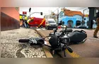 Jovem motociclista tem fratura exposta em grave acidente em PG
