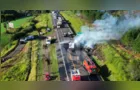 Imagens aéreas mostram local de acidente que matou tio e sobrinho na BR-373