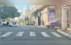 Carro capota após batida em cruzamento na Vila Estrela