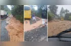 Chuva causa transtornos na Estrada da Bocaina em PG; veja imagens