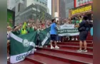 Torcedores do Palmeiras representam PG na 'Times Square' para Mundial de Clubes