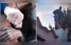 Vídeo mostra suspeito de tentativa de furto entalado em chaminé