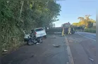 Vídeo mostra colisão entre carro e caminhão que resultou em óbito no Paraná
