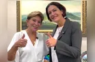 Elizabeth recebe Cristina Graeml em gabinete da Prefeitura de PG