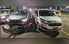 Motorista desatenta causa engavetamento na 'Visconde de Mauá'