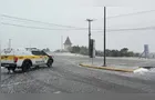 Neve na pista causa interdição da Serra do Rio do Rastro em SC