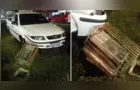 Motorista bêbado invade rotatória da Rodoviária de Ponta Grossa