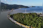 Construção da Ponte de Guaratuba alcança 50% de conclusão