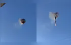 Balão pega fogo no ar, cai e deixa mortos em Santa Catarina