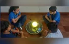 Classe de PG realiza dinâmica lúdica com planetário