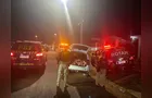 Condutor de carro cheio de maconha joga óleo em viatura para tentar fugir