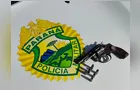 PM apreende arma de fogo em abordagem na PR-160, em Curiúva