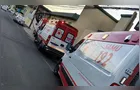 Ambulâncias fazem fila para atendimento na UPA Santana