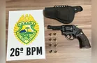 Polícia apreende arma de fogo e prende homem após denúncia em Tibagi