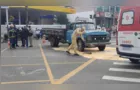 Homem é atropelado por caminhão enquanto varria calçada no Centro de PG