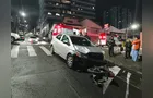 Piloto de moto e garupa ficam feridos após acidente no Centro de PG
