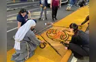 Corpus Christi reúne fiéis para montagem de tapetes em PG; veja fotos