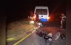 Motociclista fica gravemente ferido após acidente com micro-ônibus na PR-090