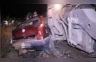 Carro é arrastado por trem em colisão na Vila Borato, em PG